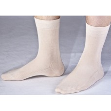 Мужские элитные носки с сетчатым рисунком по бокам M-P004